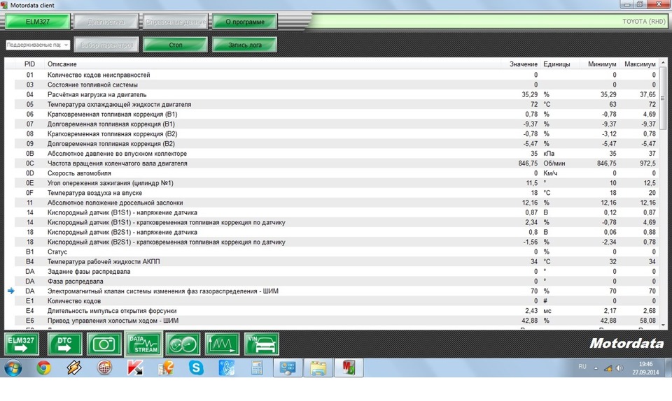 Мотордата. Сканер MOTORDATA. Тойота диагностические параметры. Мотор Дата ОБД. MOTORDATA Длительность импульса впрыска.