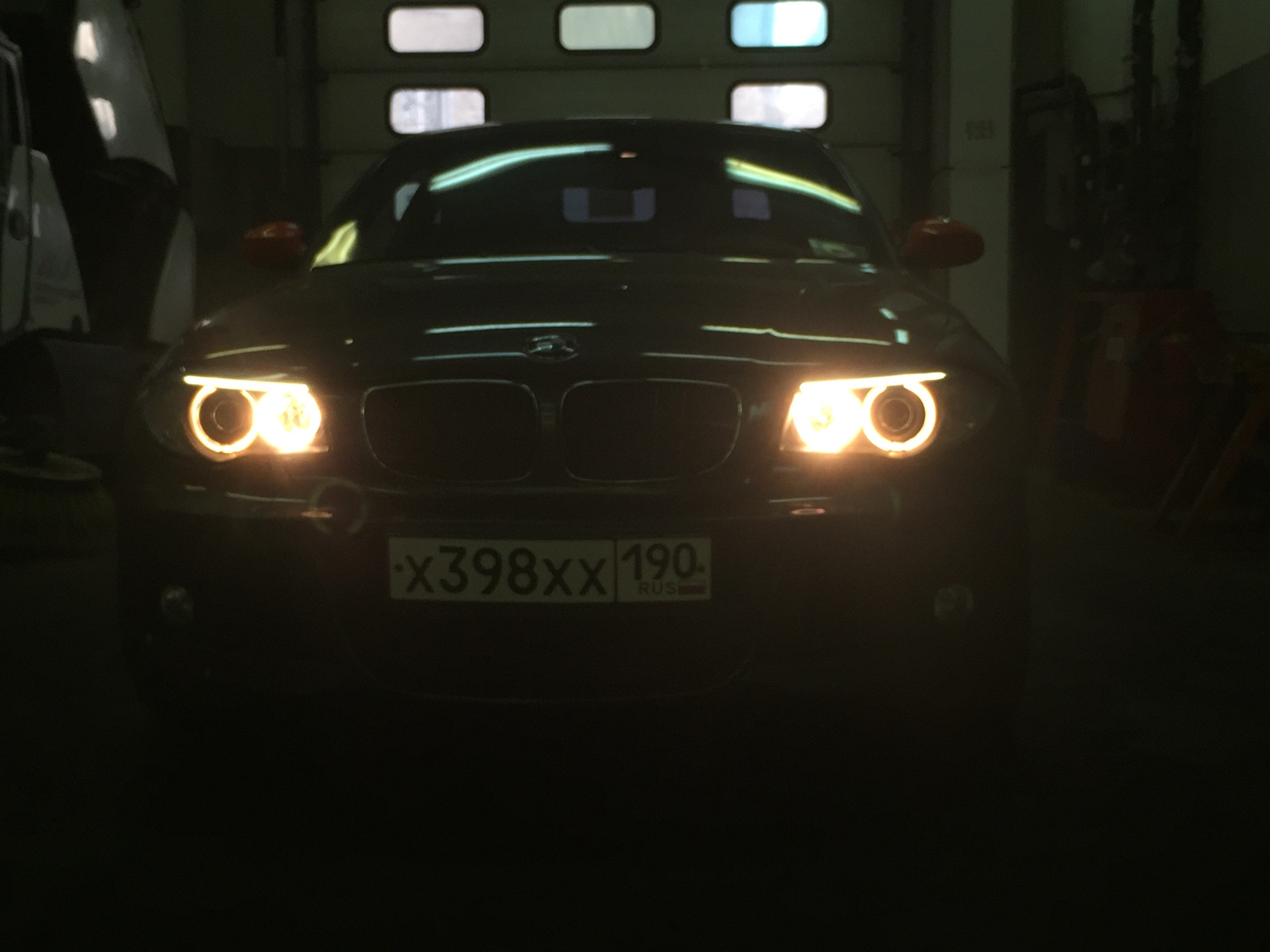 Фары LCI E82 с ресничками — BMW 1 series Coupe (E82), 3 л, 2008 года ...