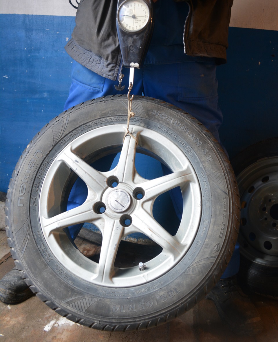 7* Вес заводских колес — LADA Гранта лифтбек, 1,6 л., 2014 года ...