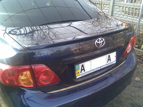 Spoiler - Toyota Corolla 16 L 2008