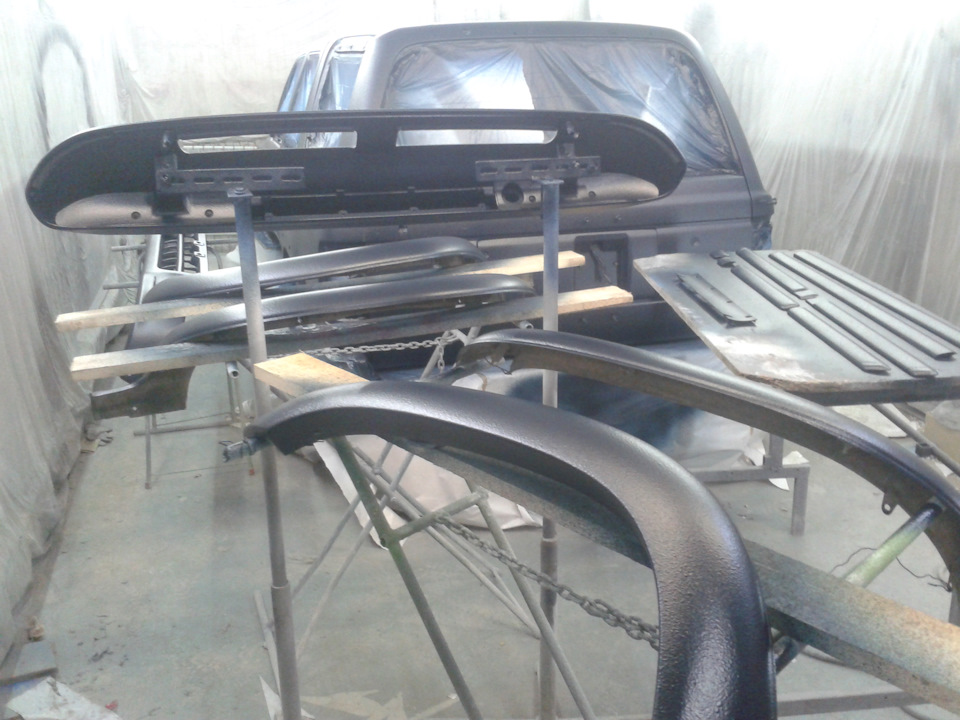 Покраска СУРФА в РАПТОР (цвет темно-синий) — DRIVE2