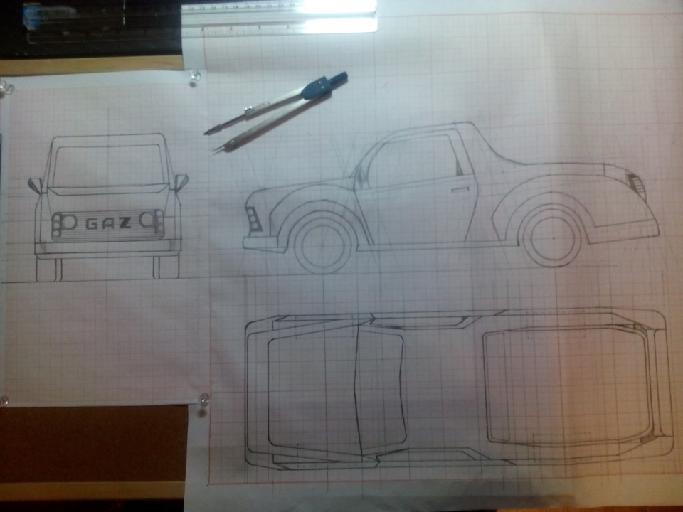 Планируется переделка кузова ГАЗ 3110 по этим чертежам — ГАЗ 3102, 2,3 ...