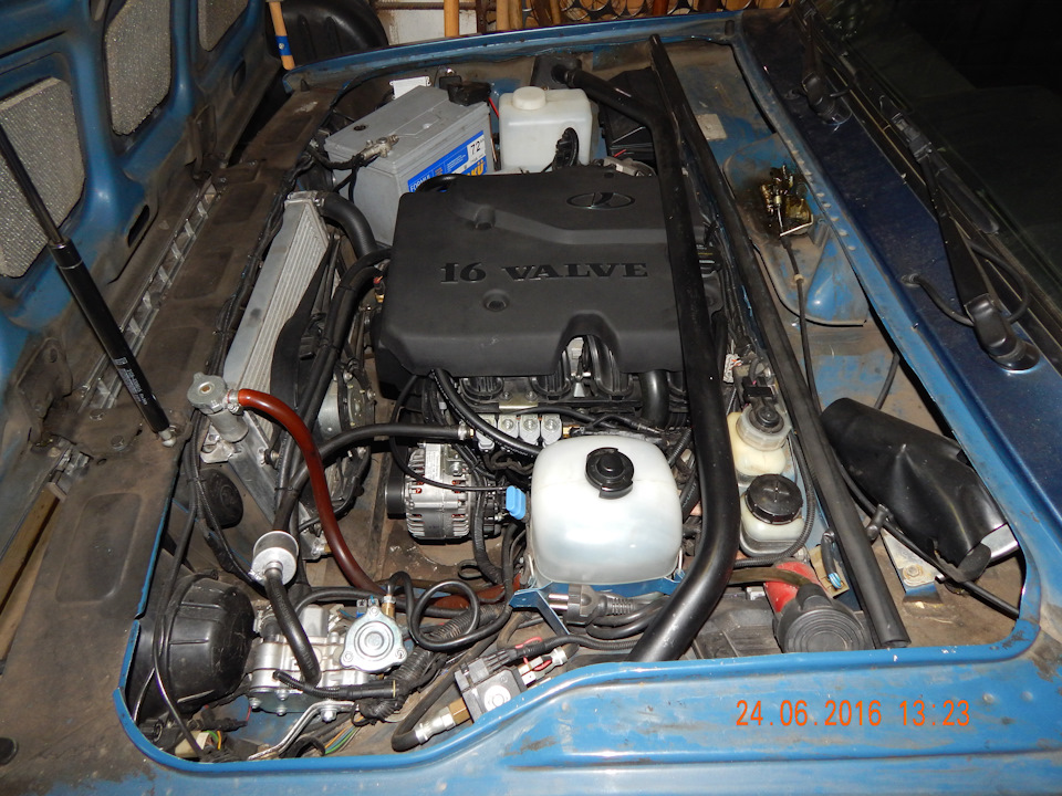 ОКОНЧАТЕЛЬНЫЙ ВАРИАНТ УСТАНОВКИ ДВИГАТЕЛЯ 21126 (ПРИОРА) В МОЮ 2107 ...