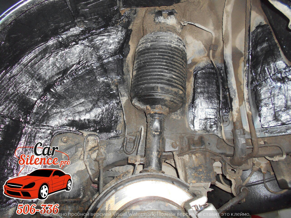 Шумоизоляция арок снаружи салона — Lexus RX (2G), 3 л, 2005 года ...