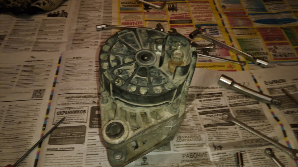 Переборка генератора DENSO 105A(ч.1 Разборка) — FIAT Multipla, 1,9 л ...