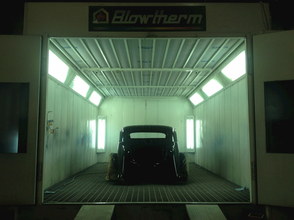 Наконец приступили к окраске внешней части кузова! — Хот-Род от КОЛЁС ...