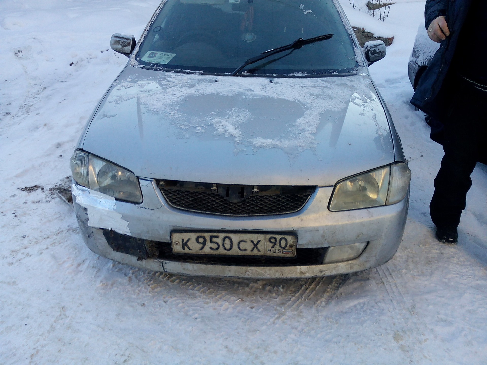 Произошла неприятность( — Mazda Familia (BJ), 1,5 л, 1998 года | ДТП ...