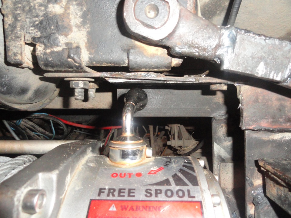 Переделка бампера и лебедки — УАЗ 452, 2,4 л, 1980 года | своими руками ...