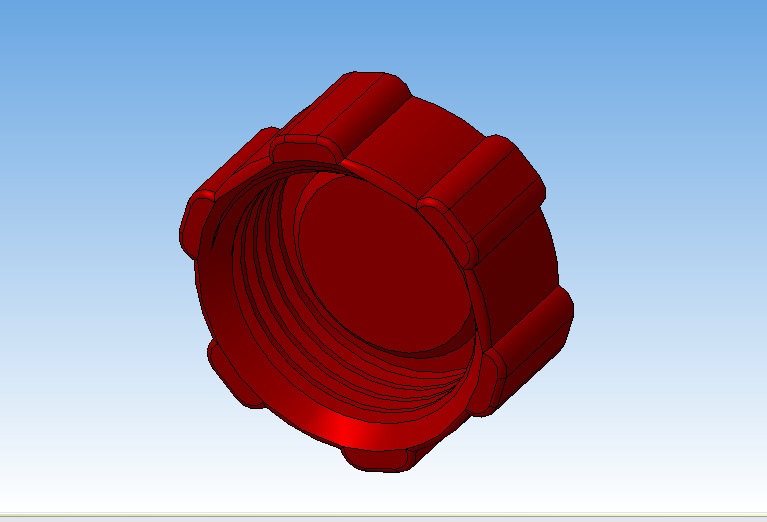 3д модель крышки. Крышка канистры алюминиевой 3д модель. Solidworks крышка канистры. Крышка для канистры на 3d принтере.