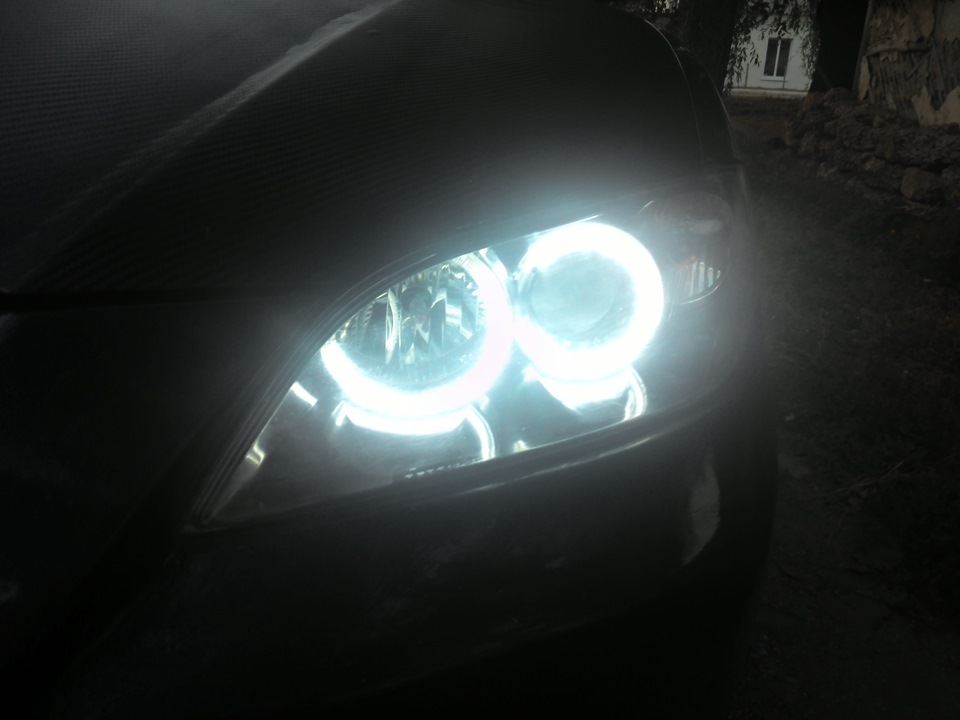 Ангельские глазки Мазда 3 "МанькА" — Mazda 3 (1G) BK, 1,6 л, 2005 года ...