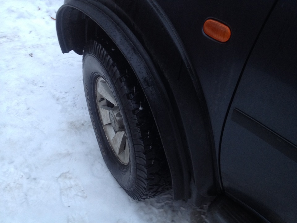 Расширители арок + резиновые 5 см — Mitsubishi L200 (4G), 2,5 л, 2008 ...