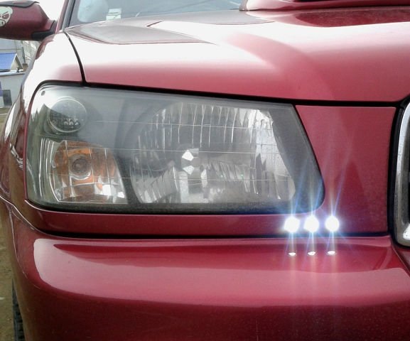 Ходовые огни — Subaru Forester (SG), 2 л, 2003 года | аксессуары | DRIVE2