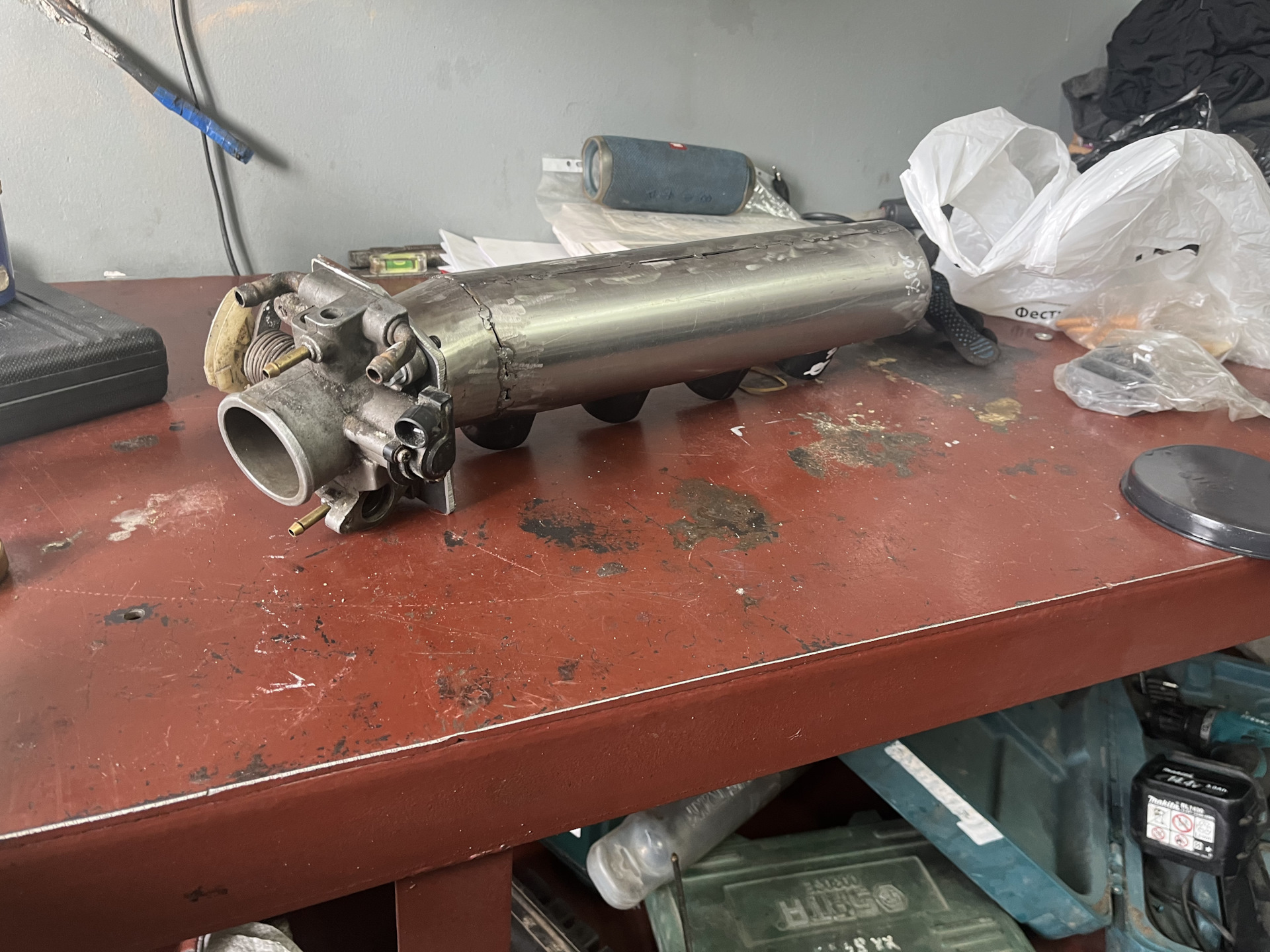 Самодельный ресивер на шеснарь — Lada 21033, 1,7 л, 1985 года | своими ...