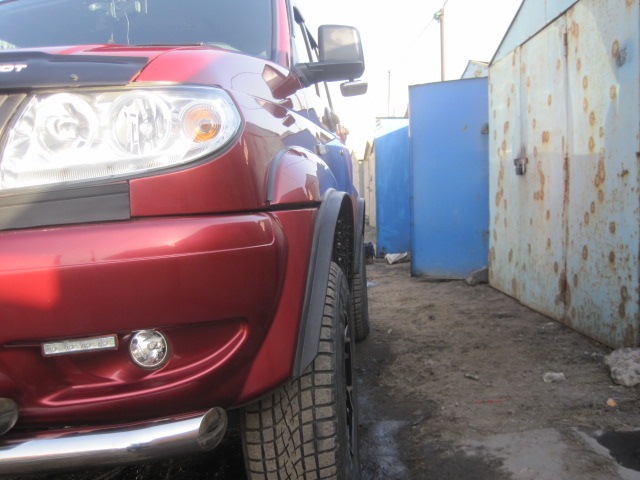 Расширитель арок + лесенка — УАЗ Patriot Sport, 2,7 л, 2010 года ...