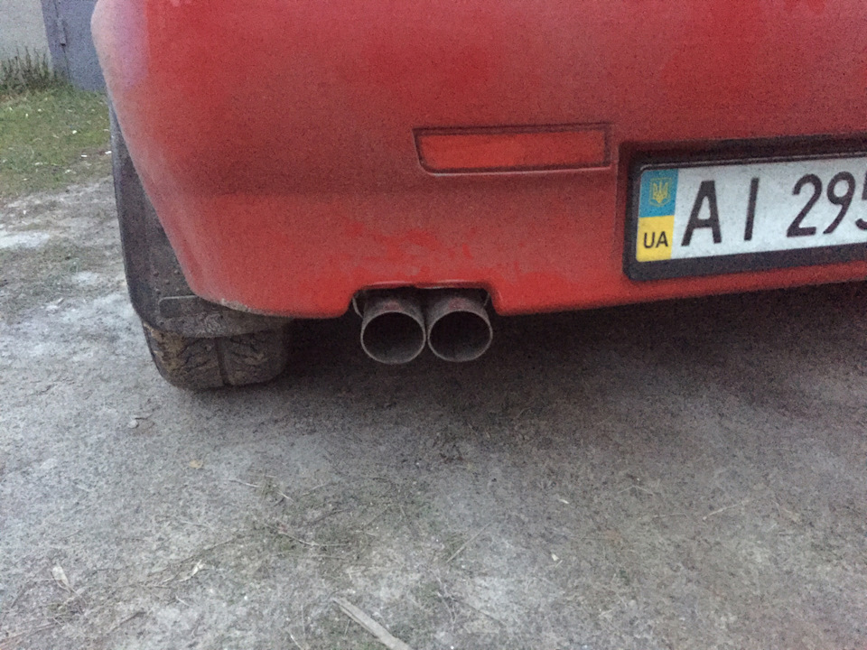 Новый выхлоп — Alfa Romeo 145, 1,6 л, 1996 года | аксессуары | DRIVE2