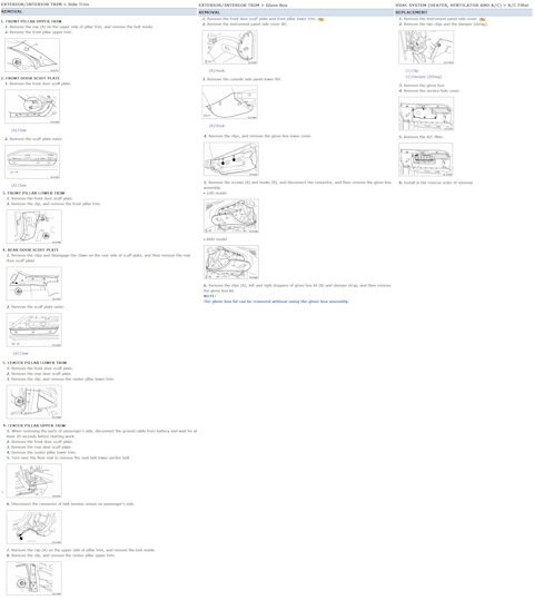 Пошаговая замена салонного фильтра Субару Аутбек