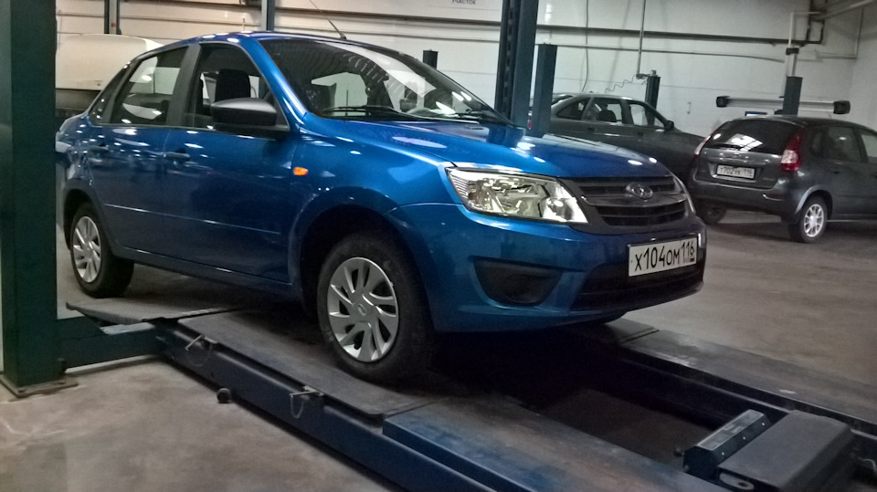 Стуки при повороте руля (ремонт по гарантии) — LADA Гранта, 1,6 л ...