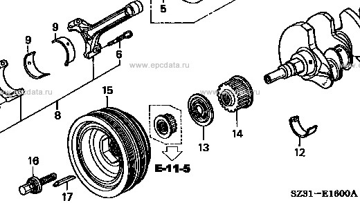 Как снять шкив коленвала хонда Срыв крепления шкива коленвала - Honda Legend (KA9), 3,5 л, 1997 года поломка DR