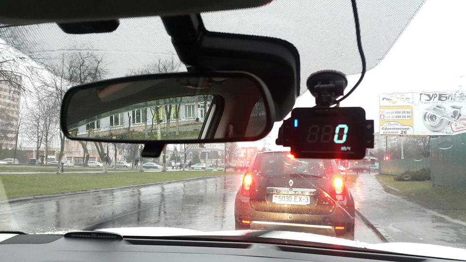 Видеорегистратор + детектор радара + GPS — Nissan Qashqai (2G), 2 л ...