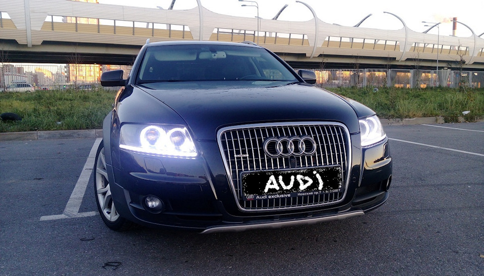 Ангельские глазки и ДХО — Audi Allroad (C6)