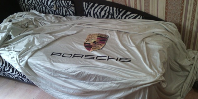 Фирменный тент на Кайен. — Porsche Cayenne (1G) 955/957, 4,5 л, 2004 ...