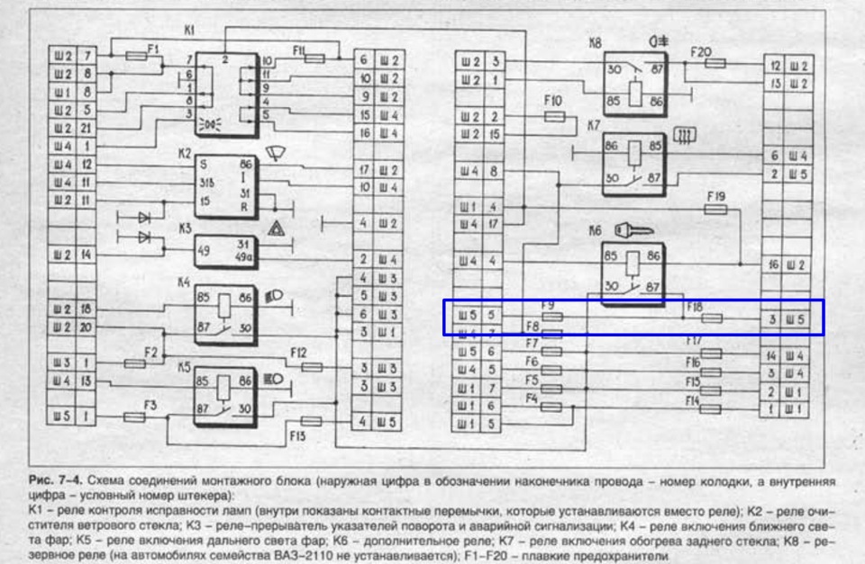 Предохранители 2110 схема описание ваз Две скорости вентилятора охолождения V1.1 - Lada 21102, 1,5 л, 2001 года тюнинг 