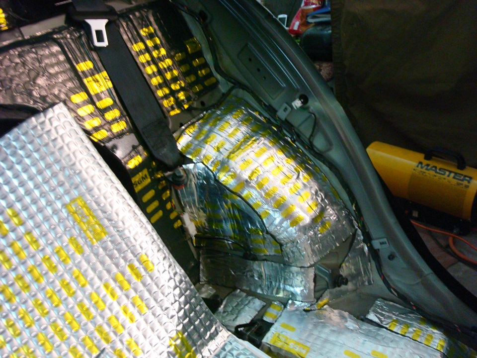 шумоизоляция Киа Маджентис — второй день — DRIVE2