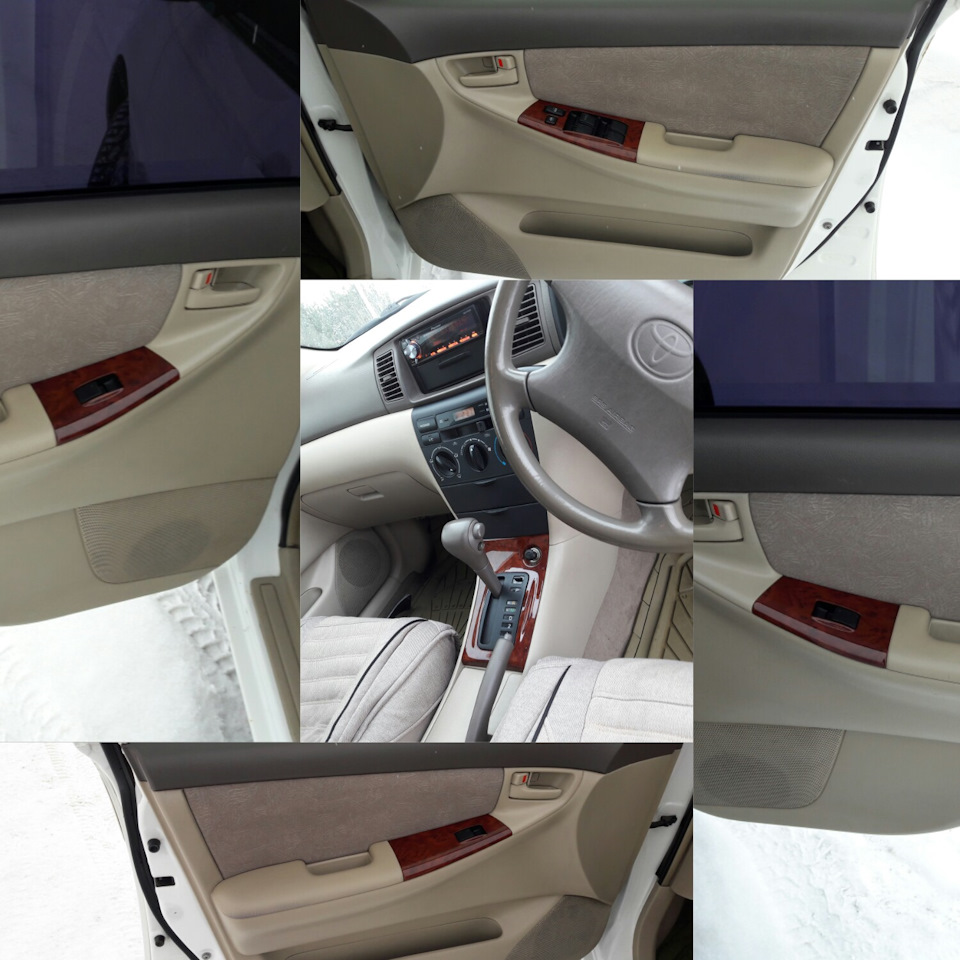 Вставки под дерево — Toyota Corolla (120), 1,5 л, 2001 года | стайлинг ...
