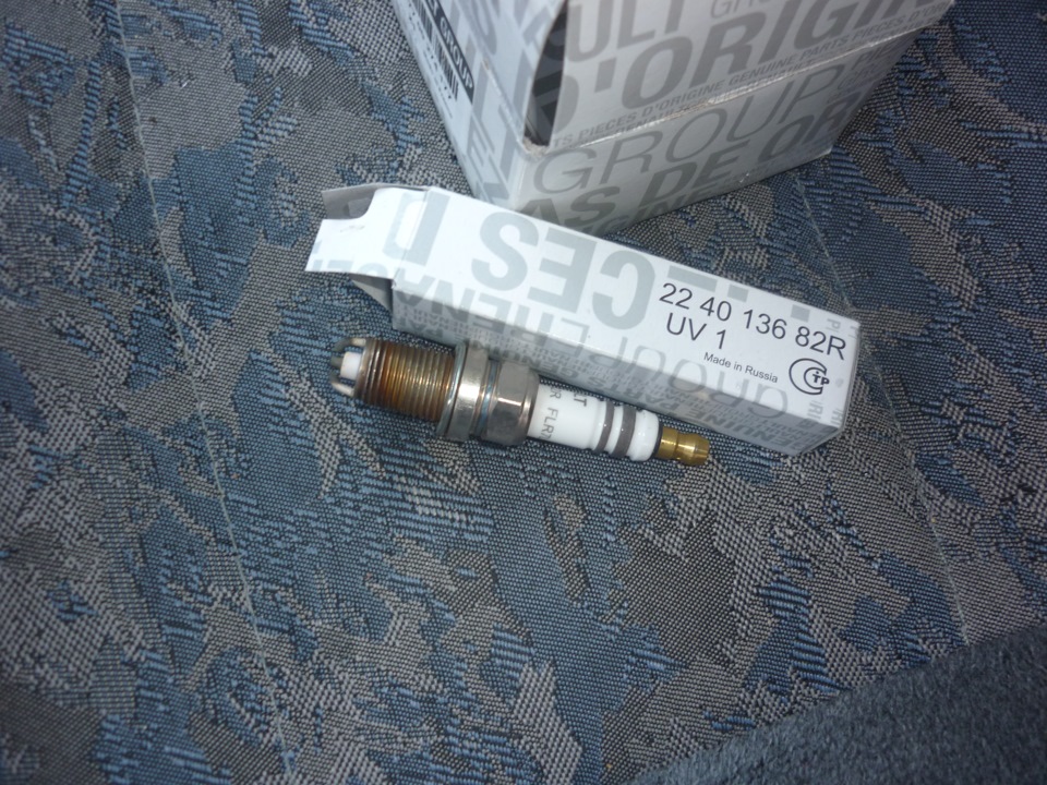 [.34.] ~ Двухконтактные свечи с Renault Logan — ЗАЗ Sens, 1,3 л, 2008 ...