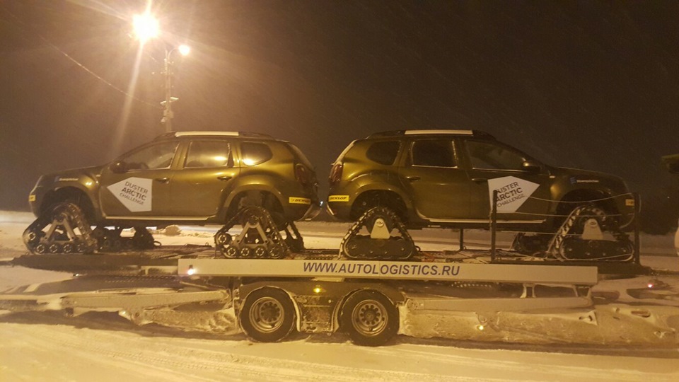 Renault Duster на гусеницах