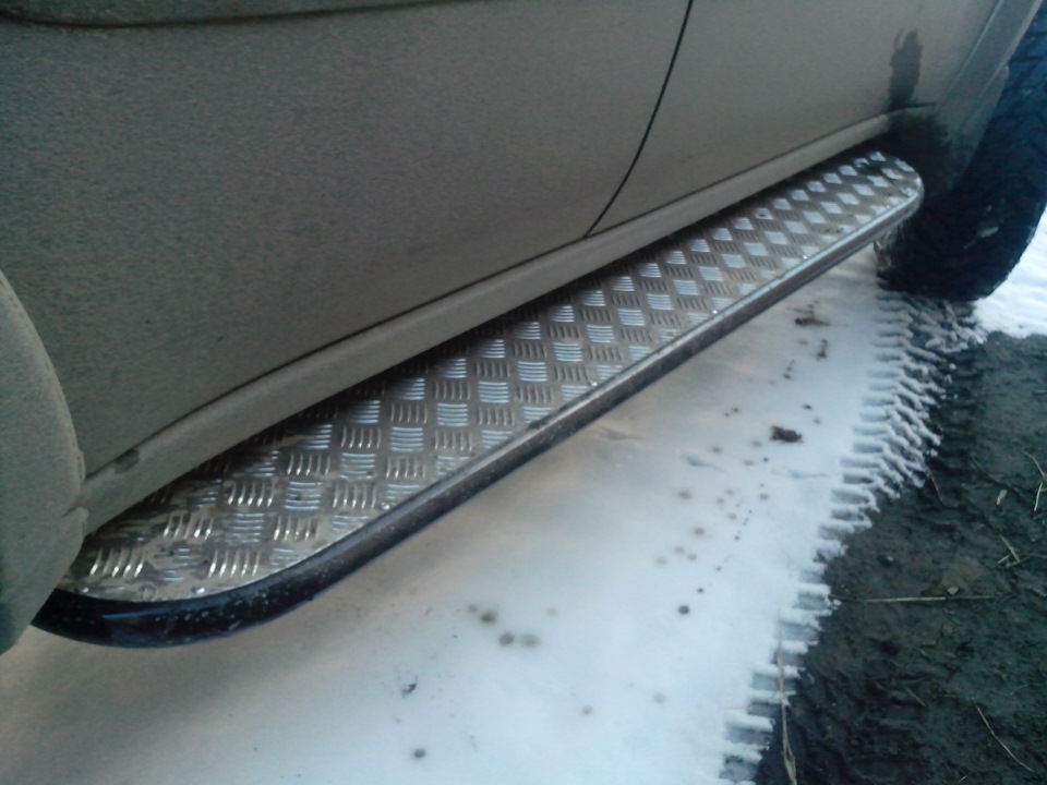 Силовые пороги для Серого — Mitsubishi Pajero Sport (2G), 3,2 л, 2009 ...