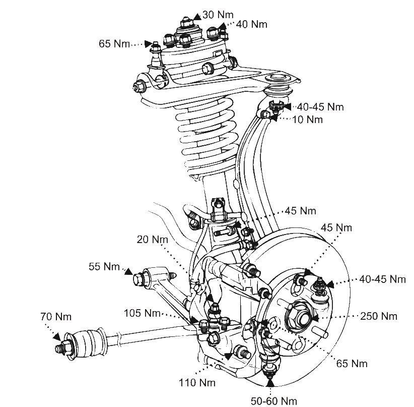 Схема передней подвески хонда аккорд 5