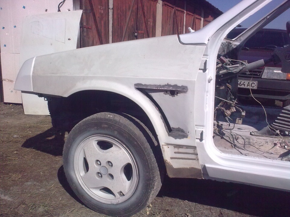 Жабры на передние крылья. — Lada 21083, 1,5 л, 1992 года | тюнинг | DRIVE2