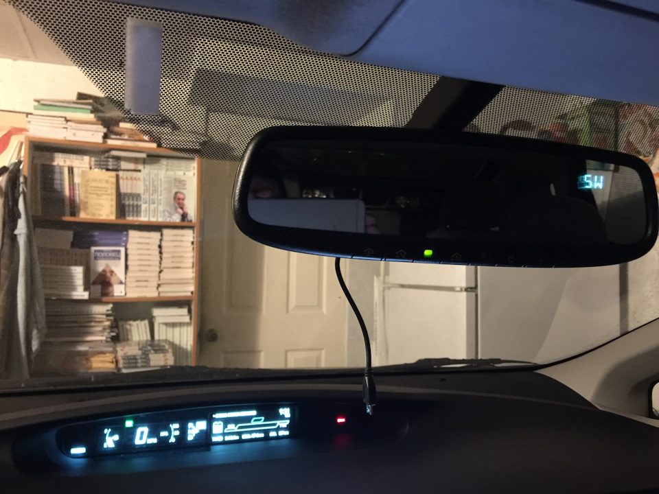 Установка зеркала GNTX-536 Autodim Compass Homelink и action камера ...