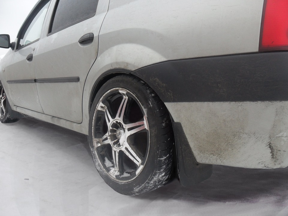 Литые диски GR 17", примерка и продажа — Renault Logan (1G), 1,4 л ...