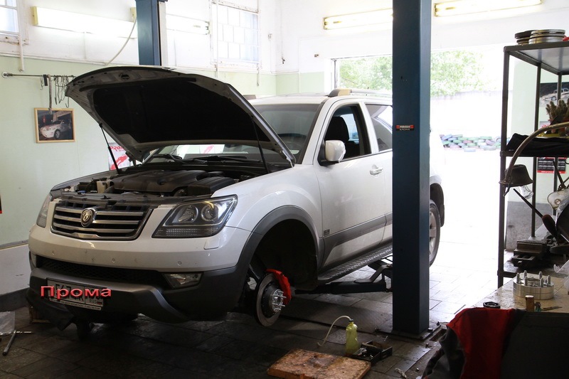 Kia Moxave — 6 поршневые Прома на диске 356х32мм — тяжелая машина и ...