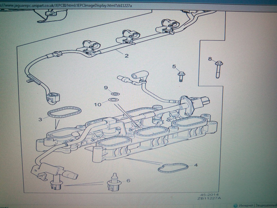 jaguar xf 3.0 petrol нужна помощь с поиском датчика во впускном ...