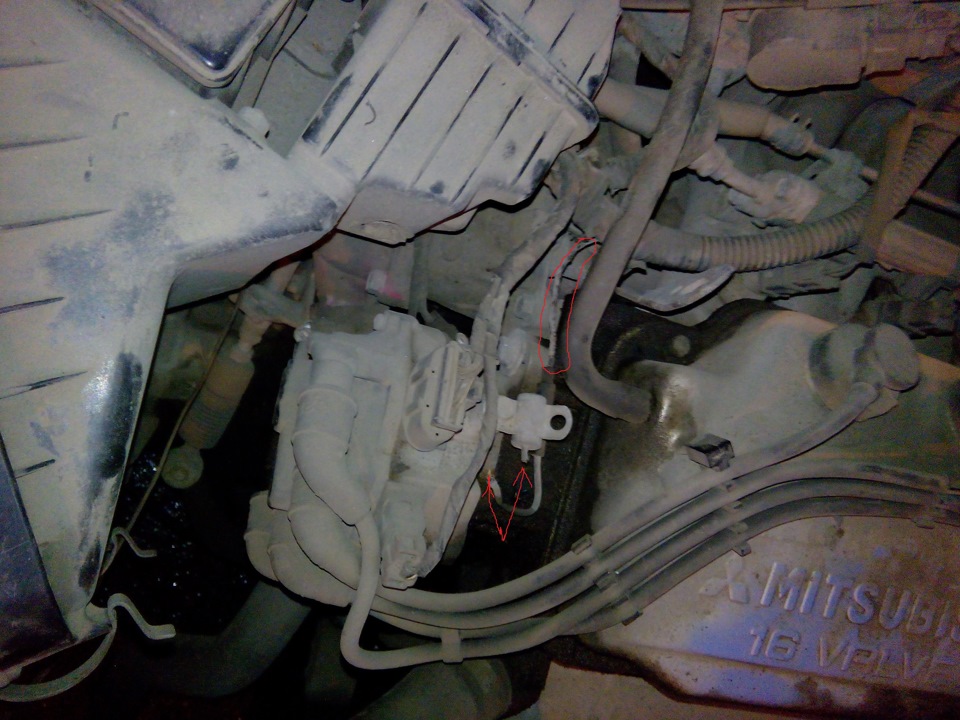 дым… плавится проводка. — Mitsubishi Galant (7G), 1,8 л, 1996 года ...