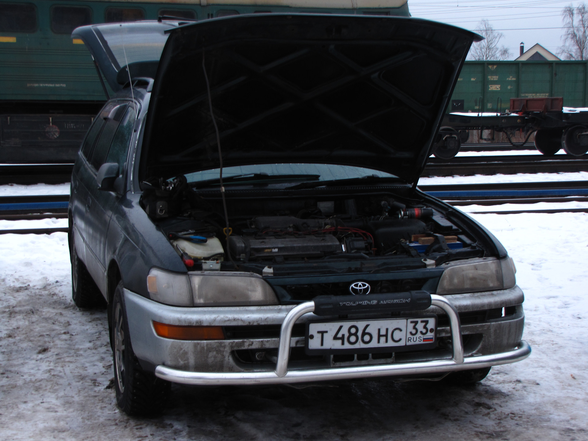 Решётка радиатора и кенгурятник — Toyota Corolla (100), 1,8 л, 1997 года |  стайлинг | DRIVE2