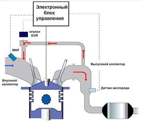 Выхлопной газ