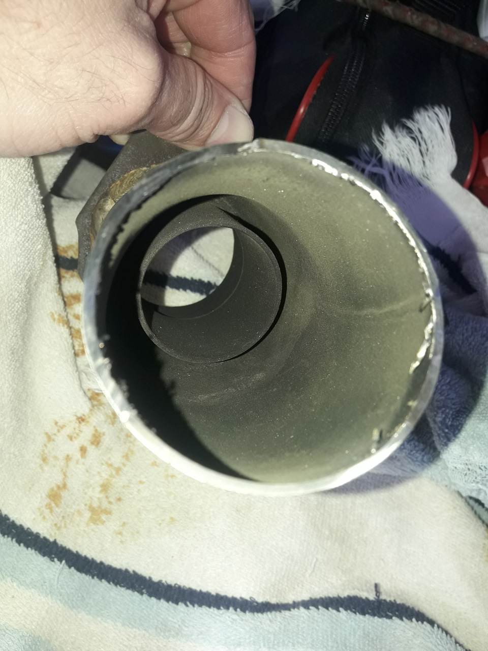 Заужение на срезанном фланце. — Subaru Forester (SG)