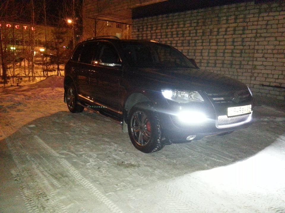 Поставил диодные лампочки в габариты — Volkswagen Touareg (1G), 3,6 л ...