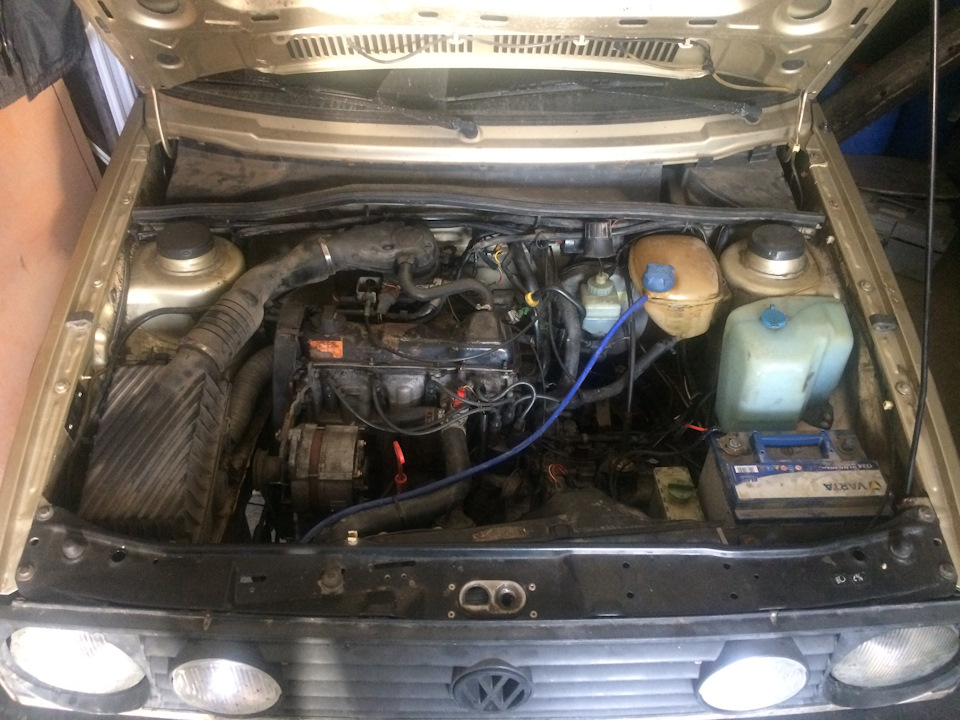 Процесс замены двигателя часть 4, финал. — Volkswagen Golf Mk2, 1,8 л ...
