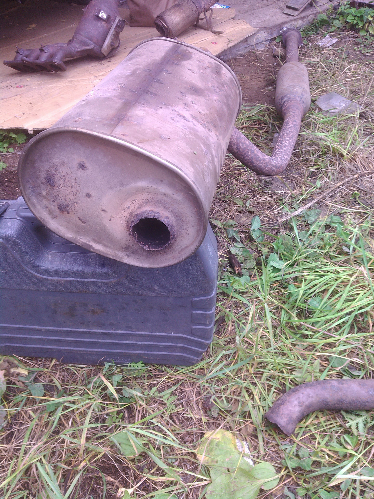 Замены гофры глушителя (снял полностью) — Mazda 3 (1G), 1,6 л., 2007 ...