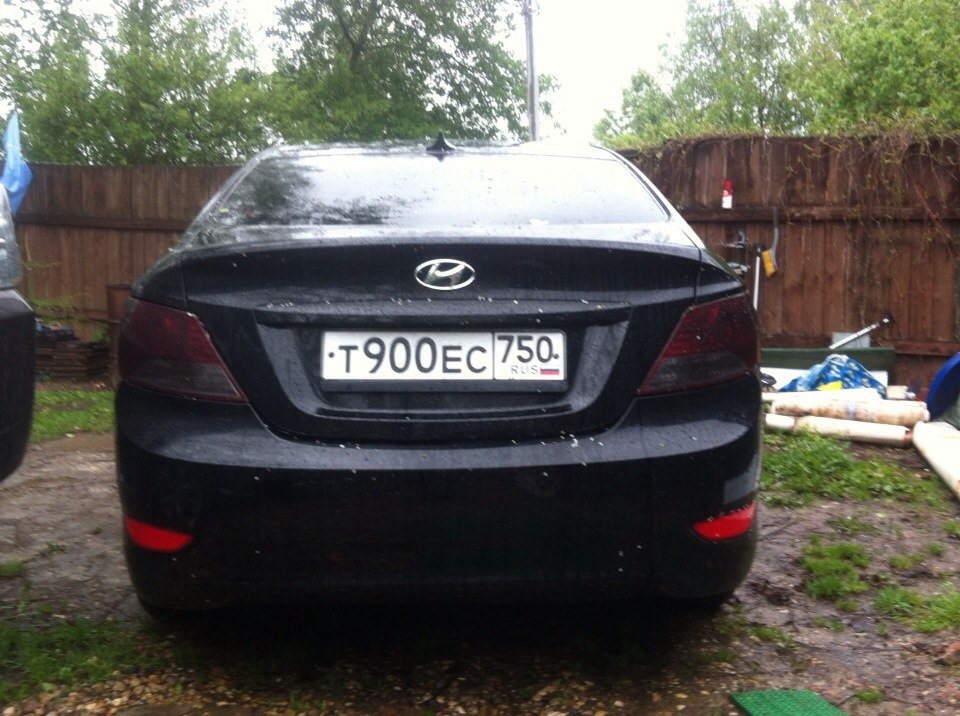 Закоптил фонари — Hyundai Solaris (1G), 1,4 л, 2014 года | стайлинг ...