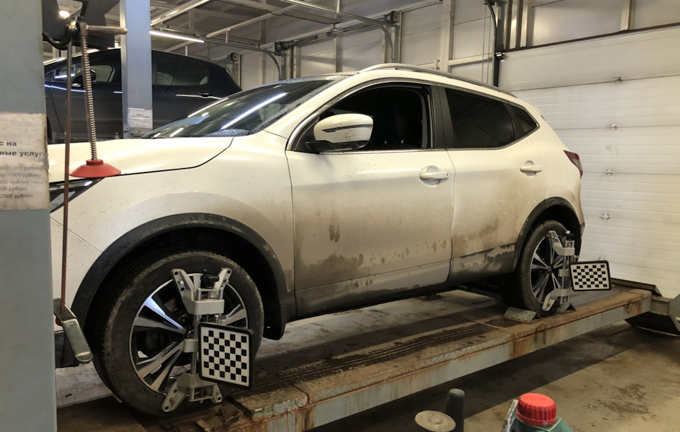 Шиномонтаж + развал схождение — Nissan Qashqai (2G), 2 л, 2021 года ...