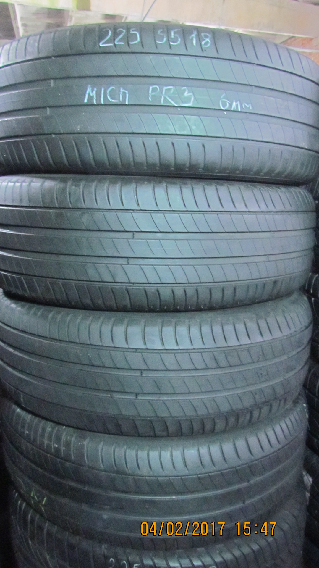 Шины б/у Michelin Primacy 3 225/55 R18 — Tyres-Pskov на DRIVE2