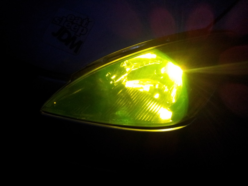 тонировка фар — Mitsubishi Lancer IX, 1,6 л, 2004 года | тюнинг | DRIVE2