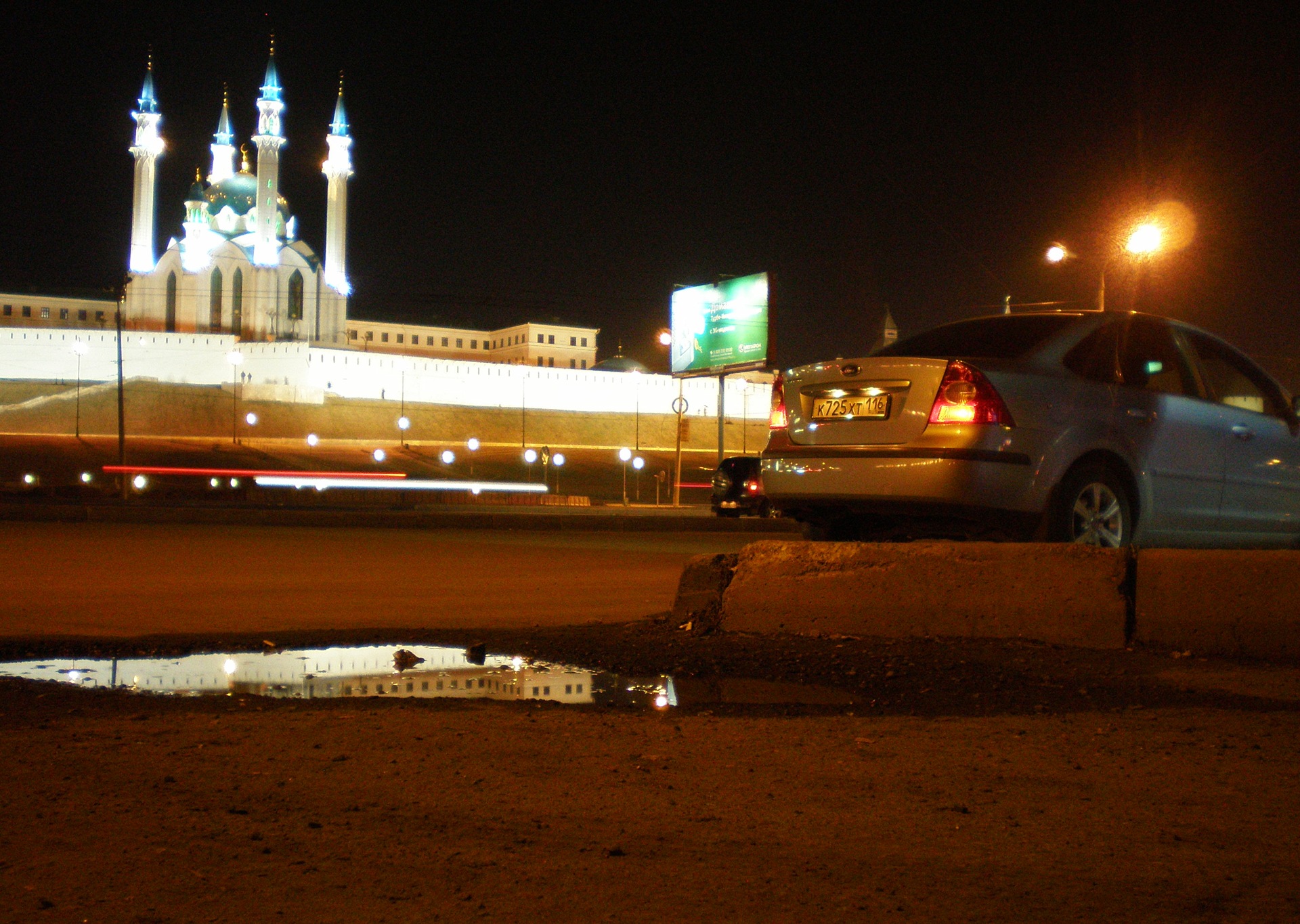 Ночная Казань фото с машины