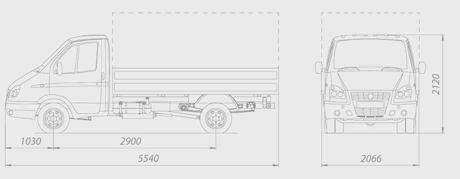 Чертежи газель 3302